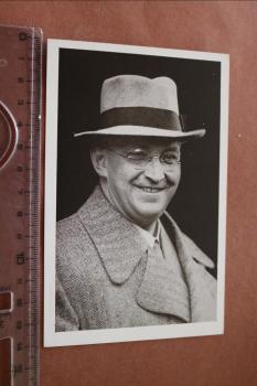 Postkarte Portrait Konrad Henlein Sudetendeutscher Politiker, NSDAP  - Sonderstempel Iglau ist frei 1939